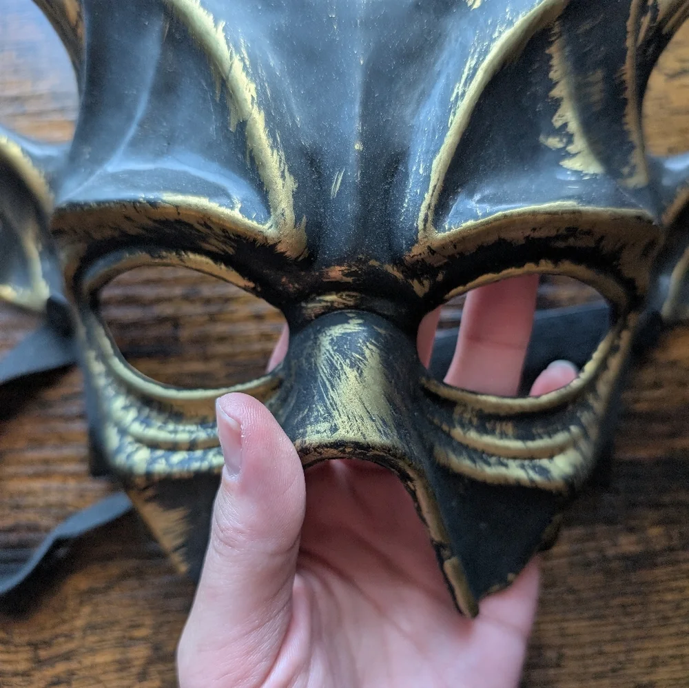 Deer Elk Horned Haunted Animal Spirit Half Mask